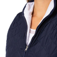 Navy & White Reversible Wind Vest - Fairway Fittings