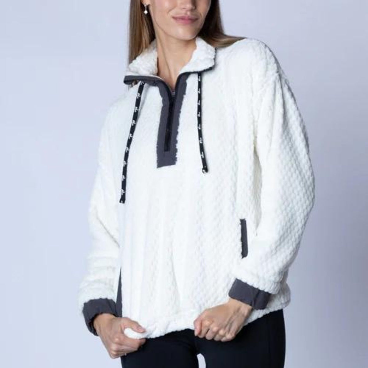 Neo Half Zip Pullover - White - Fairway Fittings