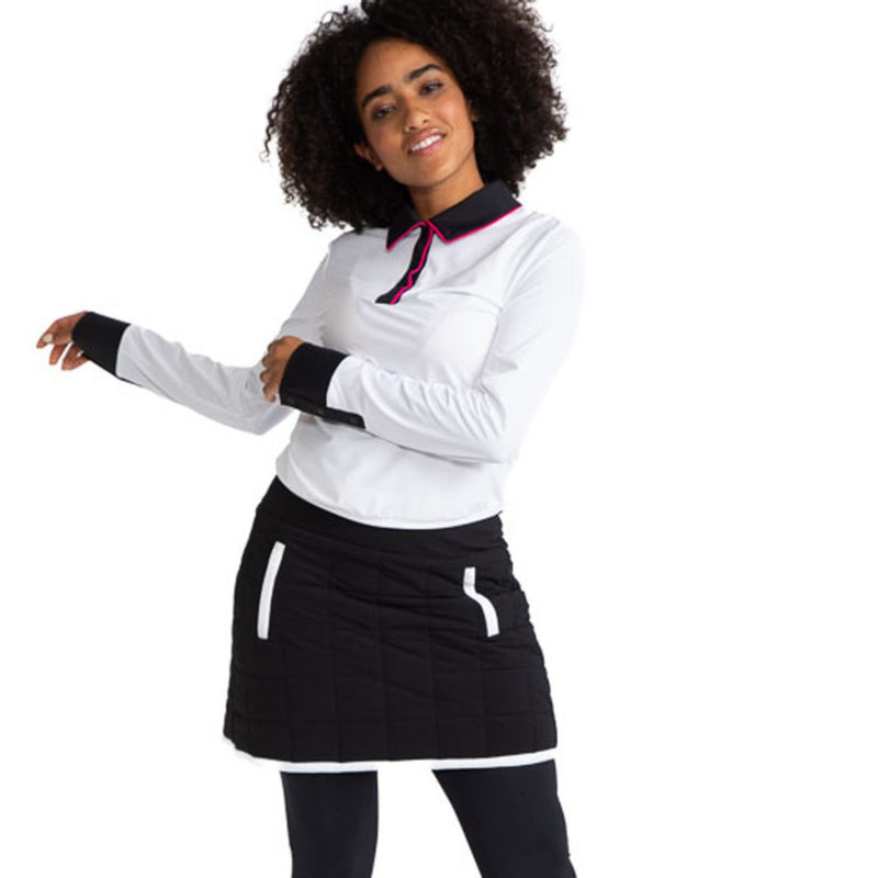 Quilted and Cozy Golf Skort - Black - Fairway Fittings