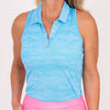 Racerback Golf Shirt - Neon Blue Ghost Camo - Fairway Fittings