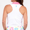 Racerback Golf Shirt - White/Neon Pink - Fairway Fittings