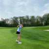 Sleeveless Golf Shirt - White Hibiscus - Fairway Fittings
