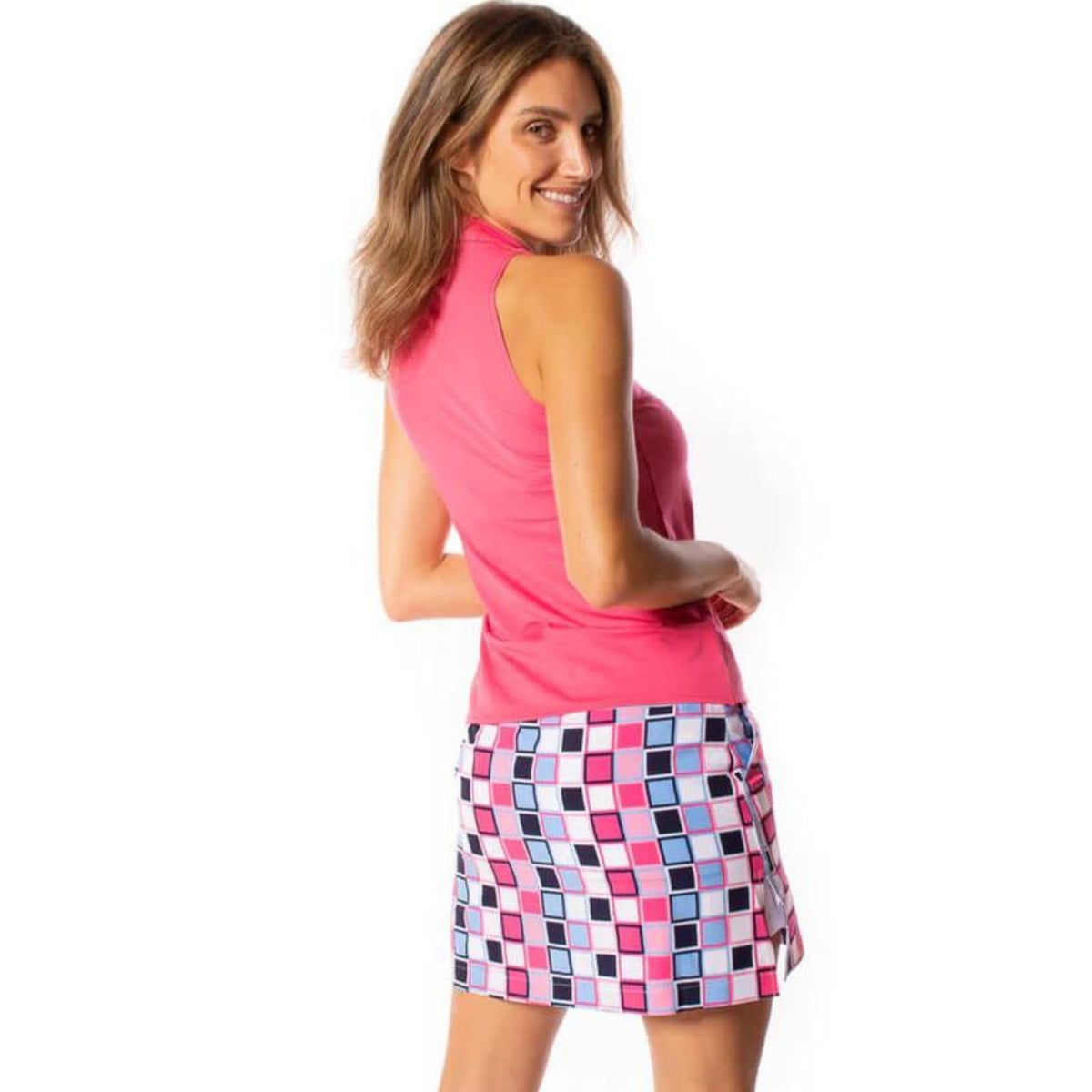 Sleeveless Lisa Sport Polo - Hot Pink - Fairway Fittings