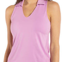 Sleeveless Lisa Sport Polo - Lavender - Fairway Fittings