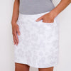 TJ Fairway Skirt 2.0 - White Ghost Hibiscus (Longer length) - Fairway Fittings
