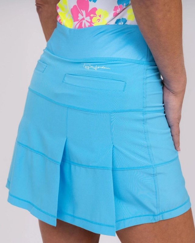 TJ Tour Neon Skirt (Blue) - TJ Golf. Fairway Fittings - Women's Golf & Athleisure Wear Boutique.