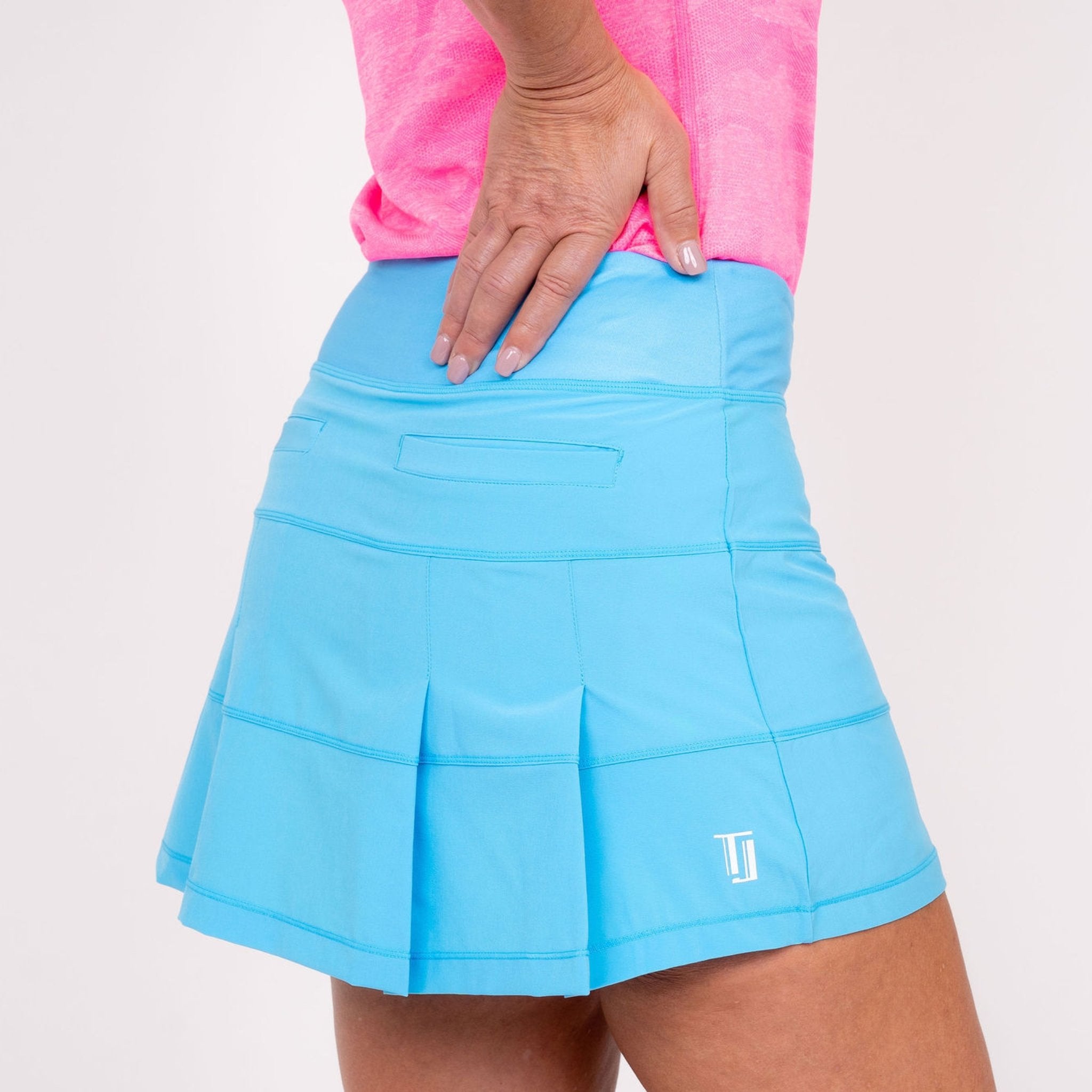 TJ Tour Neon Skirt - Blue (Short Length) - Fairway Fittings