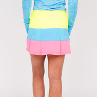 TJ Tour Neon Skirt - Tri Color (Short Length) - Fairway Fittings