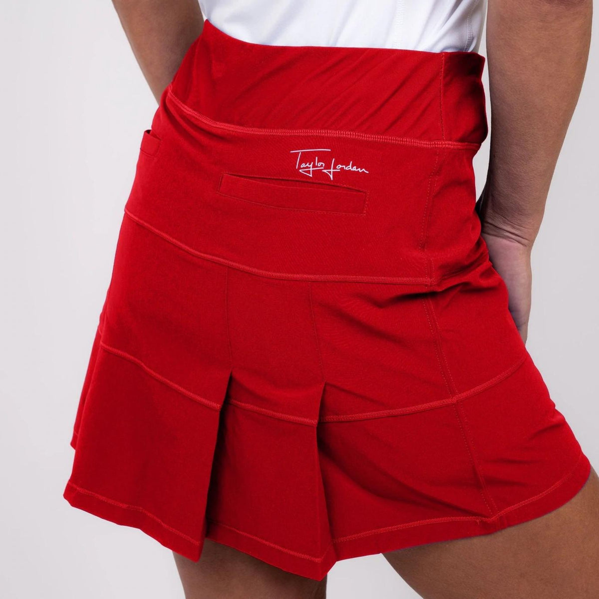 TJ Tour Skirt - Red - Fairway Fittings
